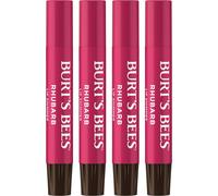 Burt's Bees Shimmer Lip Tint Set, Mothers Day Gifts, Tinted Lip Balm Stick, (4-Pack) (Rhubarb)