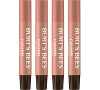 Burt's Bees Shimmer Lip Tint Set, Tinted Lip Balm Stick, (4-Pack) (Caramel)