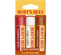 Burt's Bees Stocking Stuffers Cozy Season Lip Balm Set for Christmas Gifts With Responsibily Sourced Beeswax Natural Origin Lip Care 3 Tubes 0.1