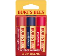 Burt's Bees Stocking Stuffers Winter Wonders Lip Balm Set for Christmas Gifts With Responsibily Sourced Beeswax Natural Origin Lip Care 3 Tubes 0