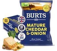 Burts Potato Chips Vintage Cheddar & Spring Onion 40 g (Pack of 20)