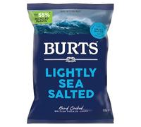 Burts Lightly Sea Salted Hand Cooked British Potato Chips 150g | Case of 10