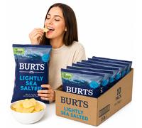 Burts Lightly Sea Salted Hand Cooked Crisps 150g (Pack of 10)