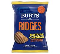 Burts Mature Cheddar & Caramelised Onion Chutney Crisps (10 x 150g)