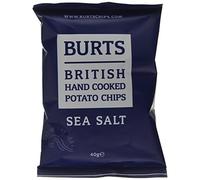 Burts Potato Chips Sea Salt 40 g (Pack of 20)