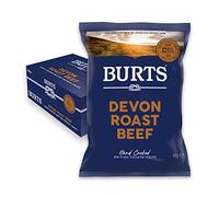 Devon Roast Beef Hand Cooked Burts Crisps - 20 x 40 g Multipack Box - Gluten Free, Hydrogenated Fat Free, Non-GMO - Devon Roast Beef Potato Chips