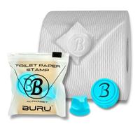 BURU SOLUTIONS Toilet Paper Stamp Alphabet (Letter B) - Add a Unique Personal Touch to Your Bathroom Decor! Enhance Home Decor. Ideal for Housekeeping, Hotels, Rentals, Home Staging Decor