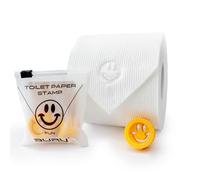 BURU SOLUTIONS Toilet Paper Stamp Fun (Smiley Face) - Add a Unique Personal Touch to Your Bathroom Decor! Enhance Your Home Decor. Ideal for Housekeeping, Hotels, Rentals, Home Staging Decor and More