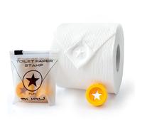 BURU SOLUTIONS Toilet Paper Stamp Fun (Star) - Add a Unique Personal Touch to Your Bathroom Decor! Enhance your Home Decor. Ideal for Housekeeping, Hotels, Rentals, Home Staging Decor and more..