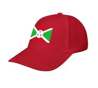 Burundi Flag Baseball Cap,Summer Adjustable Classic Low Profile Hat for Men Women,The Ultimate Accessory for Activies Red