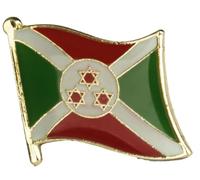 Burundi Flag Lapel Pin - Premium Gold-Plated Metal Enamel Badge - Patriotic Burundi Souvenir Brooch for Jackets, Hats, and Bags - National Pride Emblem Pin for Travel, Events, and Collectors