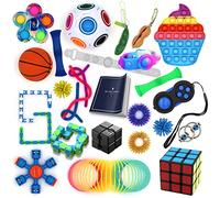 BURVARO Fidget Toy Pack, Anxiety Relief, Party Bag Fillers, Fidget Toys For Kids Adults, Sensory Toy - Decompression Toys, ADHD Stress Relieve Autism set.