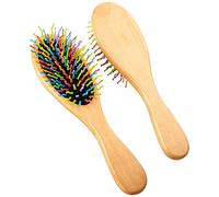 Burwells 2 x Volumiser Hair Brushes - Volume Adding Hair Styling Brush with Wooden Handle & S Shaped Bristles - Each Measure L23.5cm x W5cm