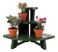 Burwells 3-tier Etagere Potted Plant Pot Display Stand - Indoor & Outdoor Garden Use - Corner