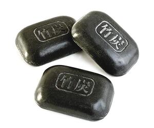 Burwells Bamboo Charcoal Soap Pack Of 3 x 100g Bars Natural Soothe Irritated Dry Skin Eczema Soothing