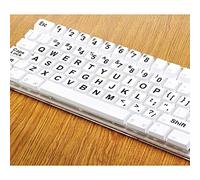 Burwells Full Set of Easy To Read Large Print Computer Keyboard Stickers 12mm Square