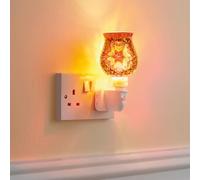 Burwells Marrakesh Night Light - Mains Powered Plug in Indoor Home, Bedroom, Landing, Hallway Lighting with African Style Coloured Glass Mosaic & On/Off Switch - Measures H14.5 x W10 x D7.5cm