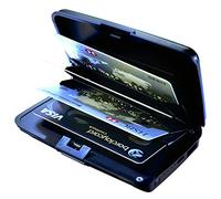 Burwells RFID Aluminium Wallet Credit Card Holder with 2000mAh Power Bank USB Charger Anti Fraud ID Identity Theft Contactless Credit Debit Bank Card Protection Protector