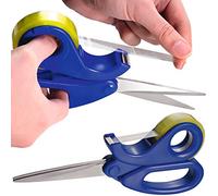 Burwells Scissors & Integrated Sticky Tape Dispenser Cutter Holder Christmas Birthday Gift Present Wrapping