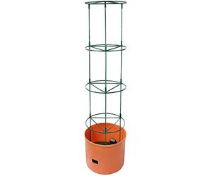 Burwells Self-Watering 1.5m Jumbo Growing Tower Planter - 4 Tier Support & 8L water Reservoir - Indoor Outdoor Large Vegetable, Tomato, & Climbing Plant Pot
