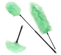 Burwells Set Of 3 Electrostatic Duster Mops - Long Handle Feather Duster, Extendable Dusters -Dust Clings To The Mop Fibres, Make Light Work Of Cleaning, Made Of Fine Filaments,
