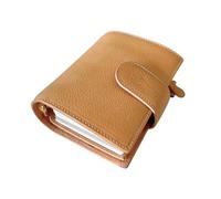 Burxxong A7 Organizer Minerva Box Genuine Leather Journal Notebook,Stalogy Rings Planner Pocket size Notebook with 25MM Binder Mini Agenda Diary (Original color)