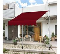 Bury 4M/13.1FT Balcony ning Adjustable Hand Crank No Drill Required Perfect for Doors Patios Gardens and Balconies