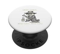 Bury Things Chipmunk Gardening Humor for Planting Lovers PopSockets Adhesive PopGrip