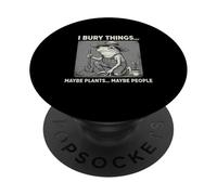 Bury Things Frog Gardening Humor for Planting Lovers PopSockets Adhesive PopGrip