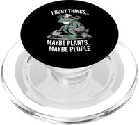 Bury Things Frog Gardening Humor for Planting Lovers PopSockets PopGrip for MagSafe