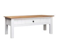 bury wooden coffee table with 1 drawer in white and brown