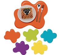 Buryeah Set of 50 Little Artist Party Placemats - Disposable Paint Splatter Place Mats, 12.8'' x 11'' Colored Table Placemats for Toddlers, Kids, Students, Classroom, Birthday Party