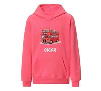Bus 1 Kids Vehicle Hoodie: Personalise with Name & Design - Cotton & Polyester Blend, Comfort & Style