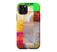 Bus 1521 Abstract Glitch Art Cyberpunk Grid Digital Design Case for iPhone 11 Pro