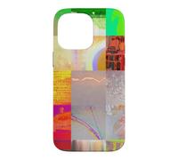 Bus 1521 Abstract Glitch Art Cyberpunk Grid Digital Design Case for iPhone 14 Pro Max