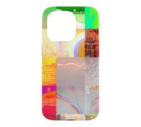 Bus 1521 Abstract Glitch Art Cyberpunk Grid Digital Design Case for iPhone 15 Pro