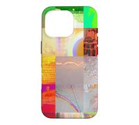 Bus 1521 Abstract Glitch Art Cyberpunk Grid Digital Design Case for iPhone 16 Pro