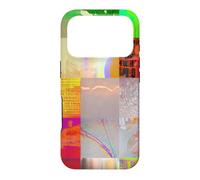 Bus 1521 Abstract Glitch Art Cyberpunk Grid Digital Design Case for iPhone 17 Pro