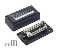 Bus Bar 12V 100A Heavy Duty Busbar 4x M6 Studs &12x M4 Screw Terminal Block