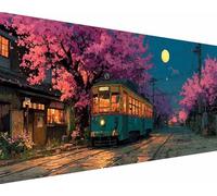 Bus Diamond Art Kits Adults, Diamond Painting Tree Crystal Art Kits for Kids Beginners, 5D Full Drill Round Gem Dots Rhinestone Embroidery Paintings Crafts, Hobbies for Adults Women 60x120cm l6-21l