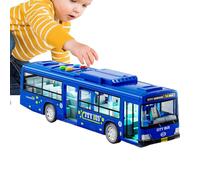 Bus Drive Toy, City Bus Toy - Great Game Game - Car Model Toy, Auto Playing Toy for Drums with Music and Light, Opening Doors