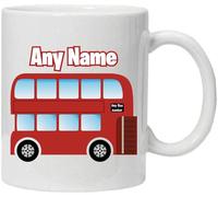 Bus Driver Gifts - Personalised Red Bus Mug - Novelty London Red Routemaster Bus Name Cup First Bus Work Gifts (Jumbo 20oz)