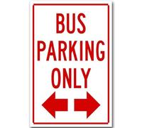 Bus Parking Only Tin Signs Retro Plaque Wall Decor For Home Kitchen Office Club Bar Gym Indoor Outdoor