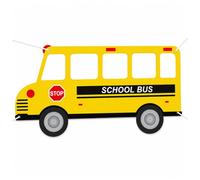 Bus Photo Frame, Large Polyester Booth Frame for Classroom Entry Photos, School Event Decor and Group Pict Bus Photo Booth Back to Picture Classroom Welcome First Day Group Display Yellow Entry