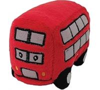 The Puppet Company Bus Finger Puppet in Red - Commute Plush Toy for Storytelling, Role Play and Travel - Cute Road Vechile Collectable for Children and Adults - 12cm