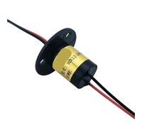 Bus Ring 2 Way 5 Amp OD 12.4mm Rotary Joint for Rotary Tables or Motors Slip Rings for Electrical Equipment