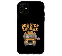 Bus Stop Buddies Cute School Bus Kids Back To School 2025 Case for iPhone 11