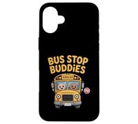 Bus Stop Buddies Cute School Bus Kids Back To School 2025 Case for iPhone 16 Plus