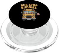 Bus Stop Buddies Cute School Bus Kids Back To School 2025 PopSockets PopGrip for MagSafe
