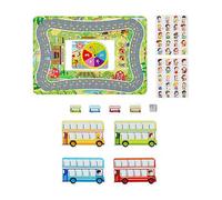 Bus Stop Maths Games - 10.24x7.09x1.57in Set, Interactive Arithmetic Puzzle, Logic Development Activity, Number Operations Enhancer, Educational Tabletop Station | Classroom Learning Zones, Parent